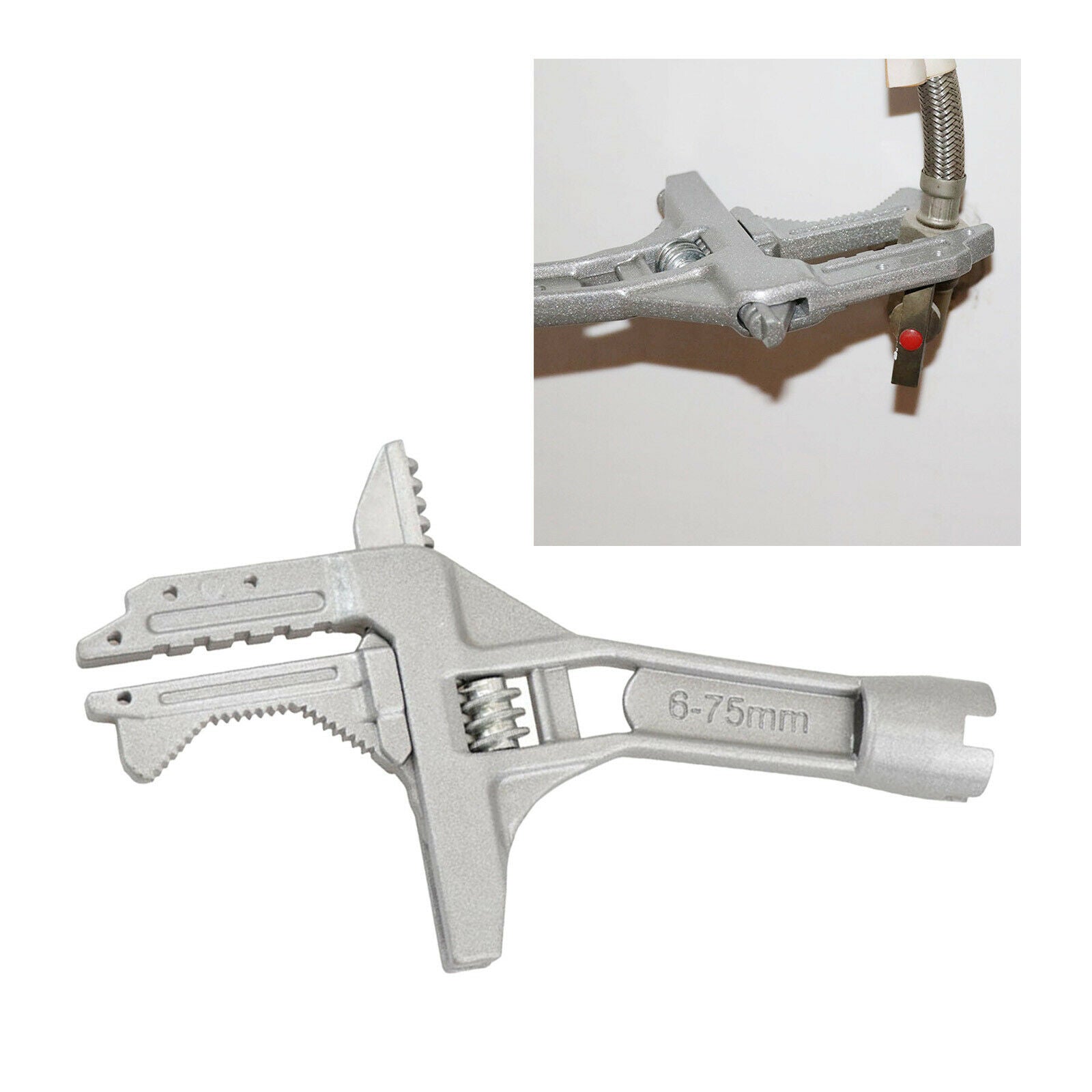 Large Opening Adjustable Wrench Universal Home Bathroom Spanner Wrench