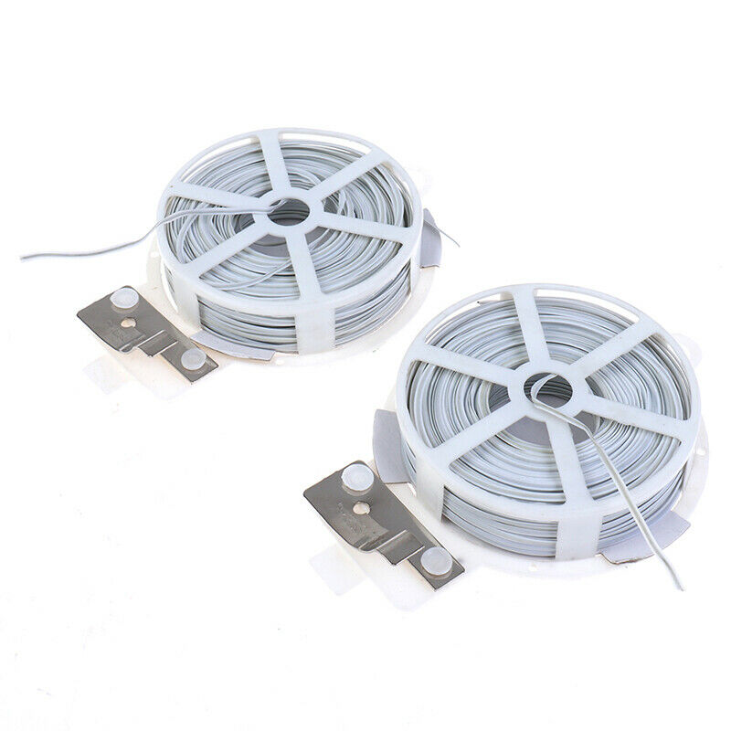 1Pc (50m) White Multi-Function Sturdy Garden Plant Twist Tie with Coated .l8