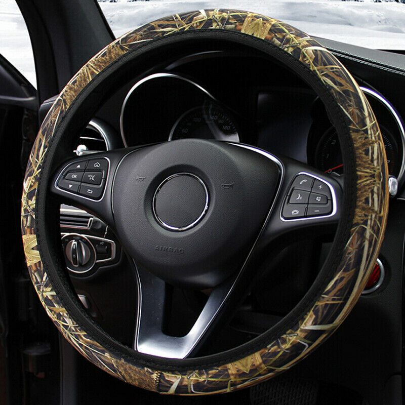 Universal Camouflage Auto Car Steering Wheel Cover Protector Non-slip 37c.l8