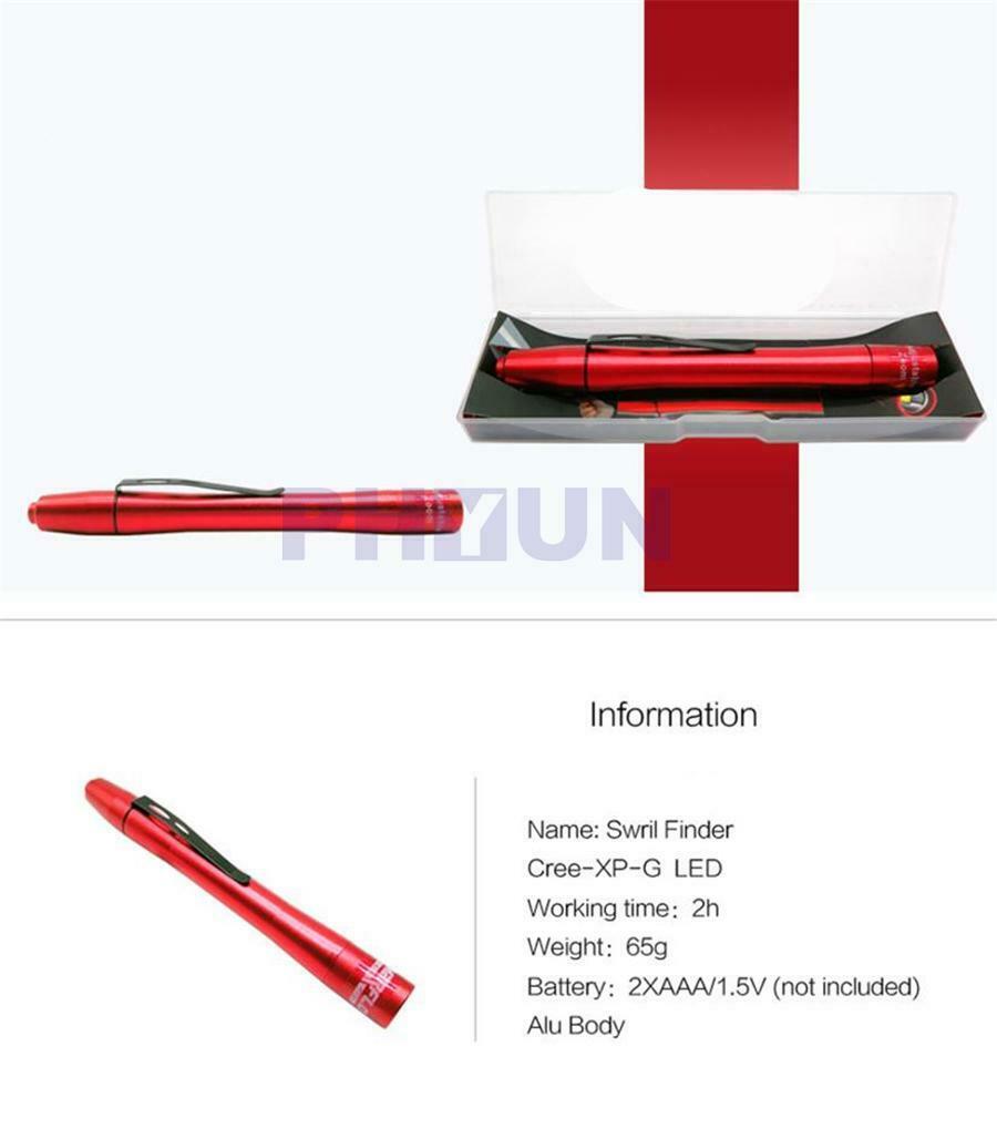 1x Professional Car Washing Polishing Paint Checking Swirl Finder Light Pen Tool