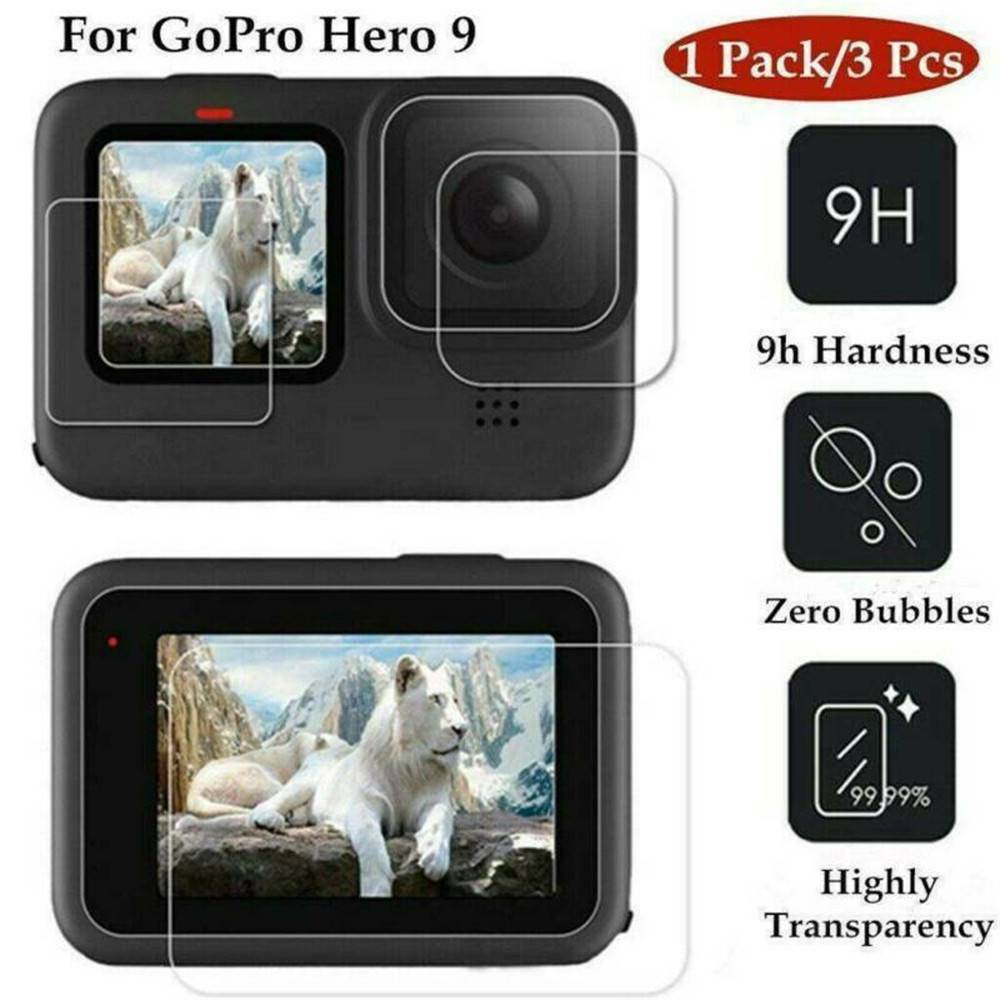 Camera 9H Tempered Glass Clear Lens Screen Film For For GoPro Hero 9