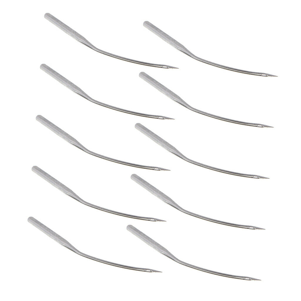 Lots 10 Portable Blindstitch Curved Blind Stitch Machine Needles Metal