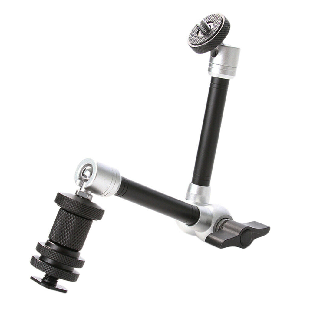Adjustable 11in Articulating Magic Arm 1/4" Screw for LCD Monitor Removable
