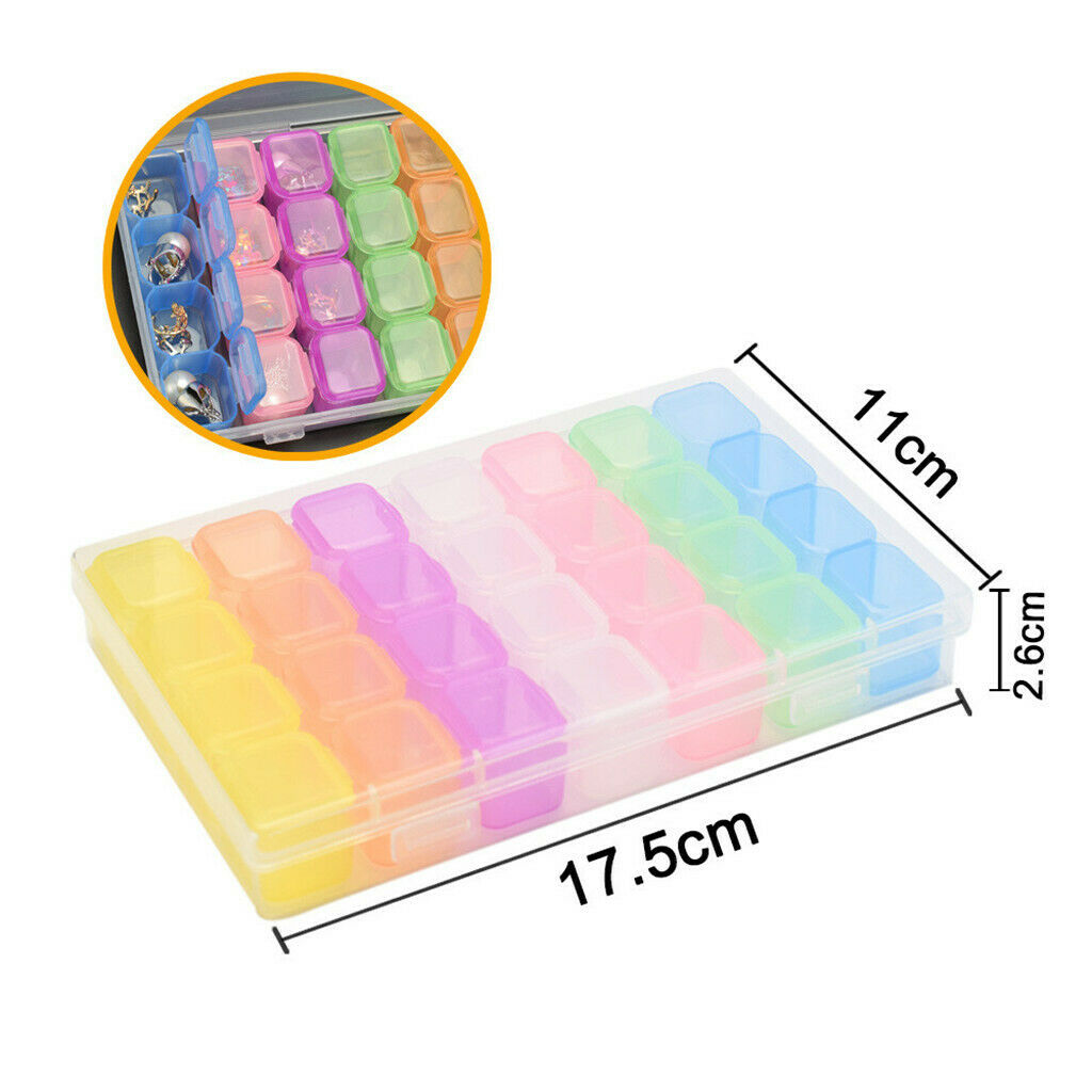 28 Compartments Transparent Sorting Box Storage Box Sorting Box for Storage