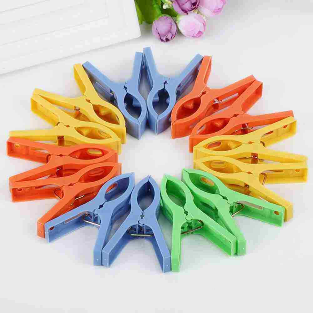 JieGuanG Beach Towel Clips, 8pcs Large Size Windproof O Q4L4 Towel Plastic