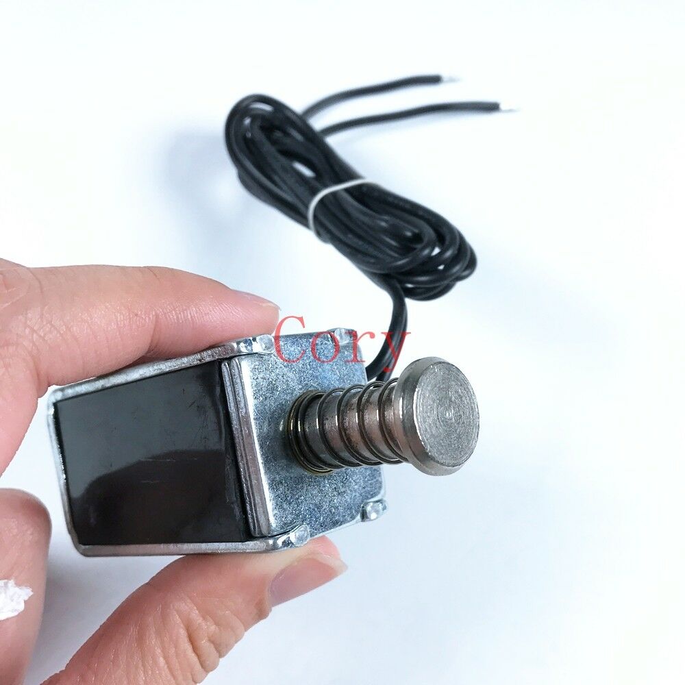 1pcs Solenoid Electromagnet Push Type 10mm/16000GF Force& Stroke DC 48V 5.05Amp