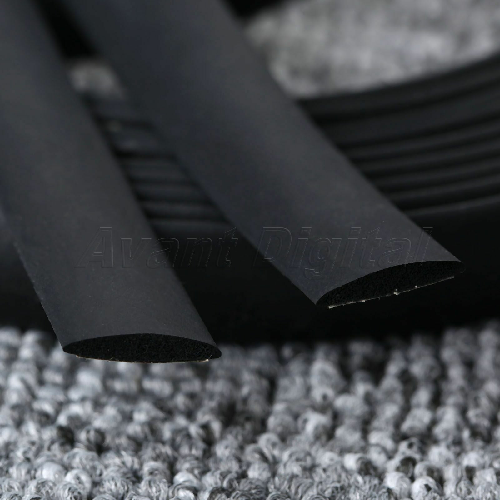 Car 5M Sealed Strips Triming Moulding Triangular Window Seal Windshield Sunroof