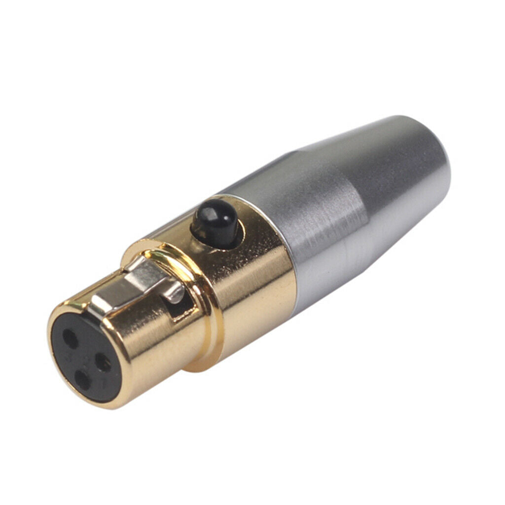 2x XLR Male Female 3Pin Audio Soldering Plug Pure Copper Shell Mic Cable