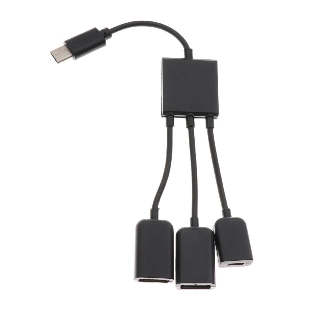USB Type C Male To Micro USB 2USB2.0 Host OTG With Micro USB Cable For Phone