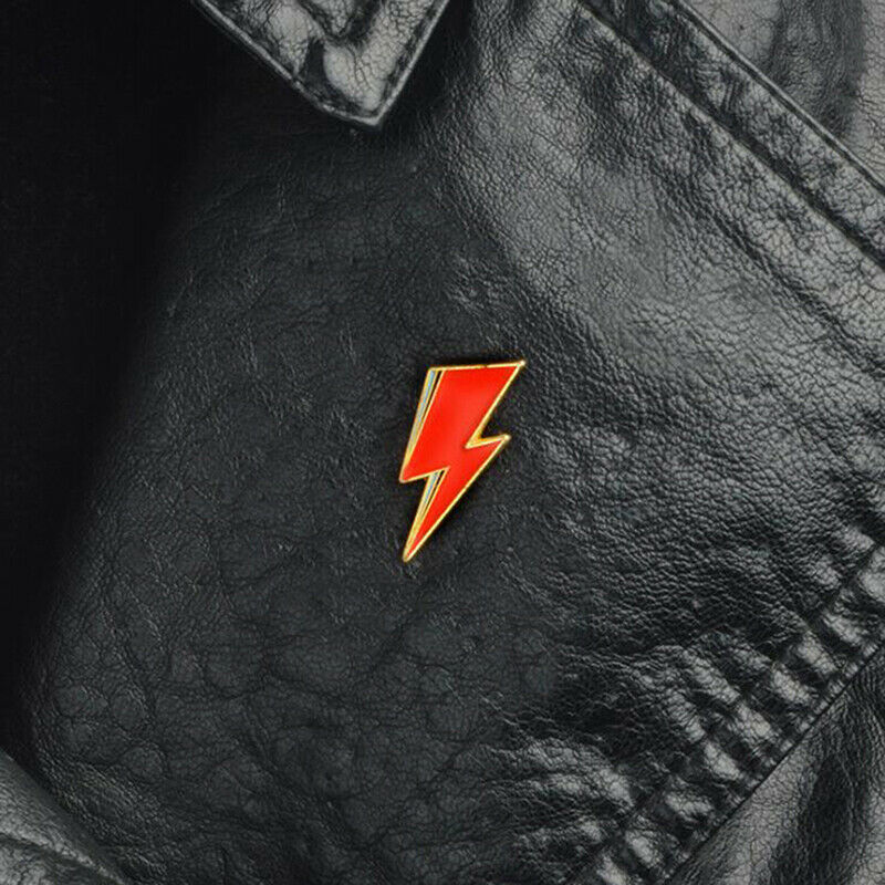 Cartoon Lightning Alloy Brooch Personalized Cartoon Red Lightning Jewelry.l8