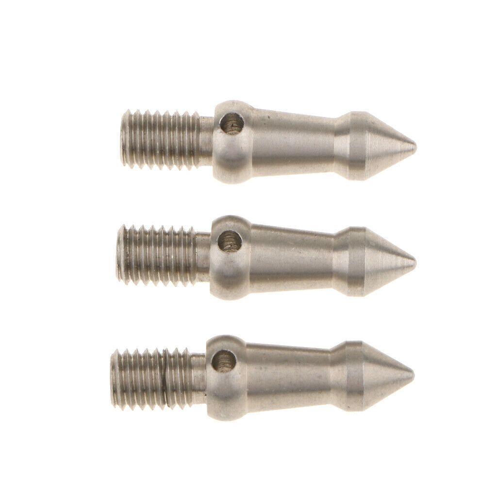 3Pack M8 Metal Spikes Screw Studs Repair Part for Camera Tripod Accessories