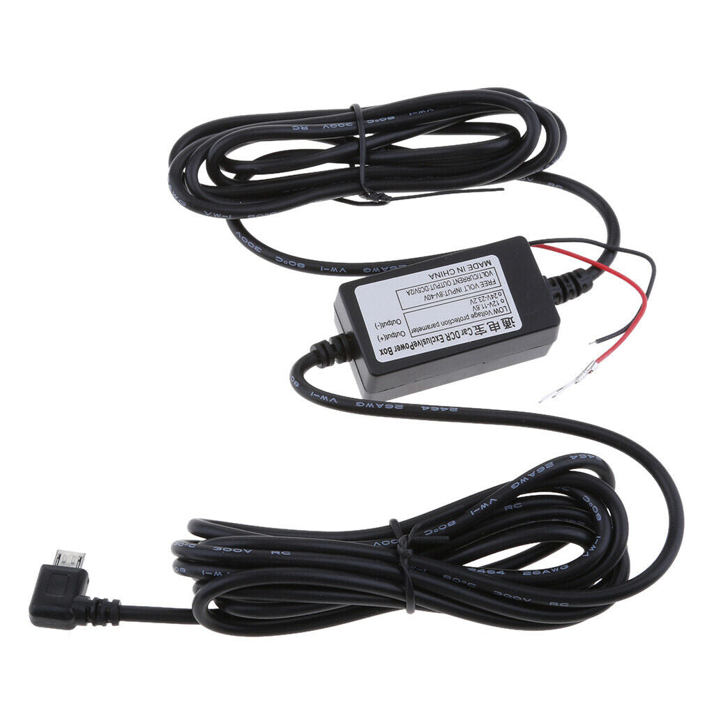 2 Pcs Step Down Converter Hard Wire Micro USB Port Low Voltage Protection