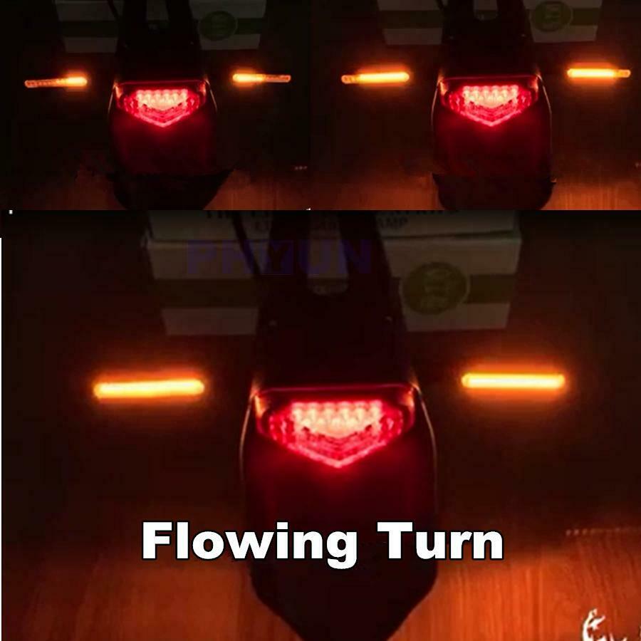 Motorcycle Indicators Flowing Turn Signal Light Indicators Daytime Running Light