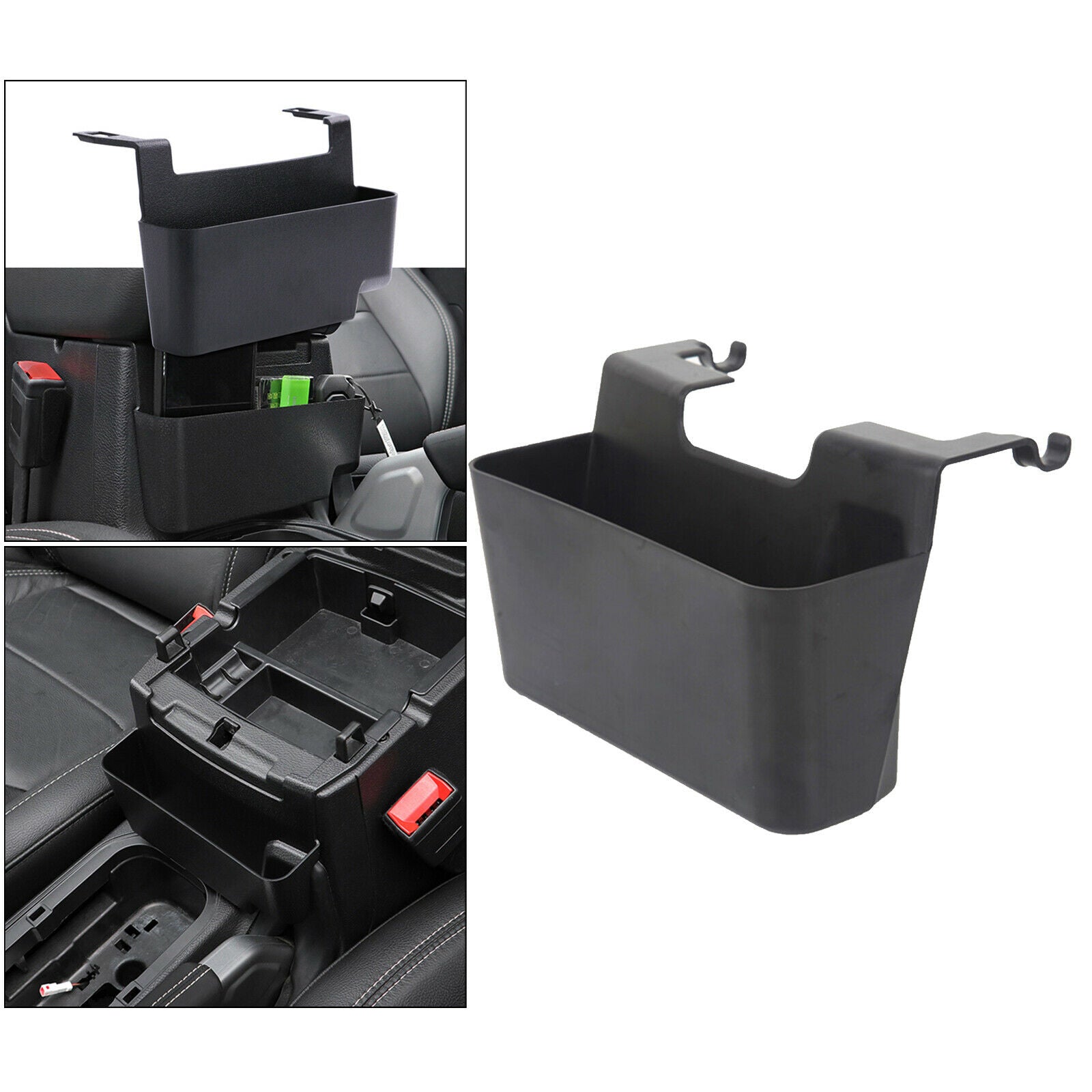 Armrest Storage Box Tray for Jeep Wrangler JK Interior Accessories Black