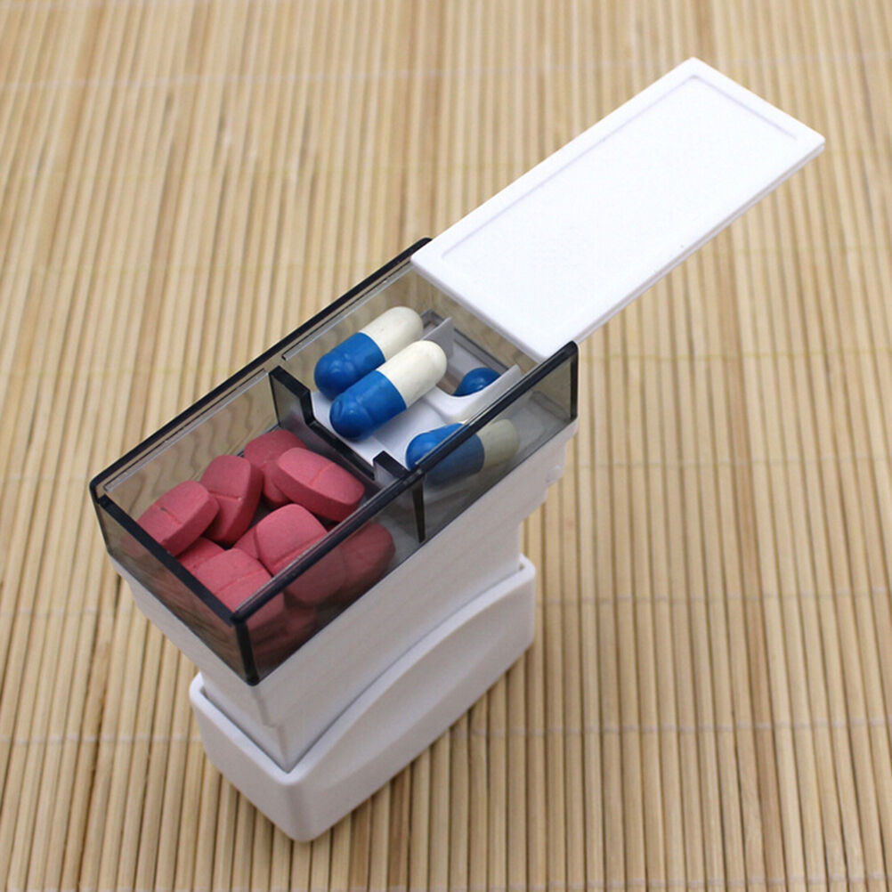 1X Tablet Pill Medicine Crusher Grinder Grind Splitter Cutter  Organize B.l8