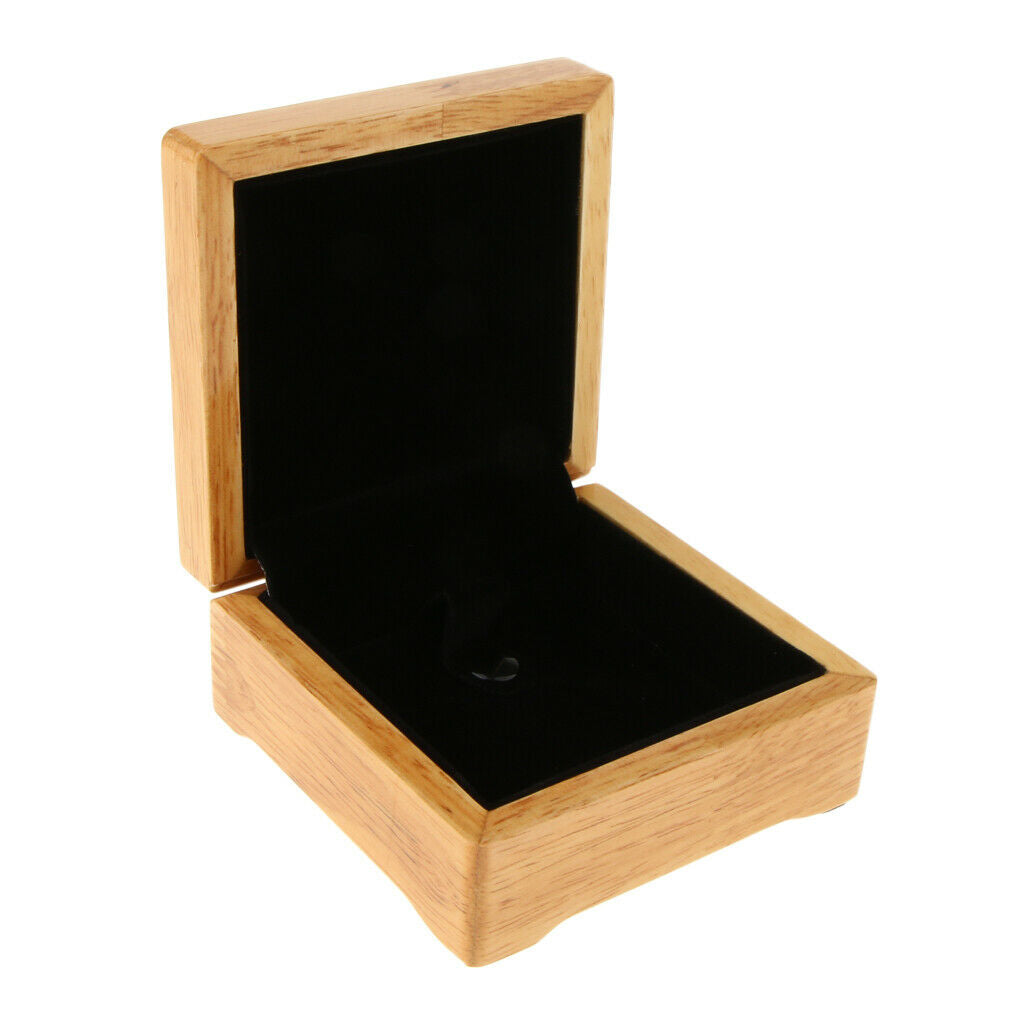 Square Wooden Bracelet Bangle Jewelry Storage Box Organizer Case 10x10x5cm