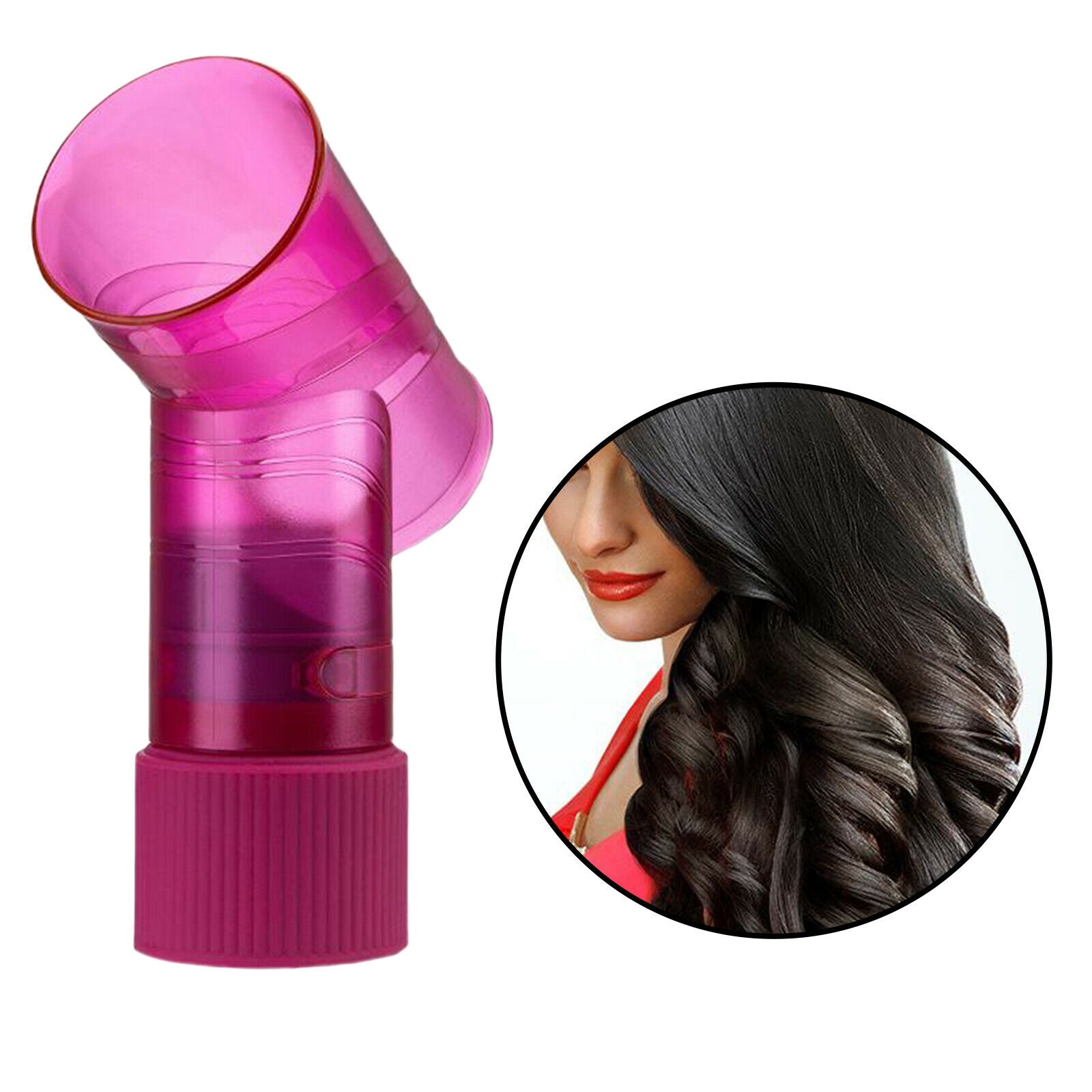 Hair Blow Dryer Wind Curl Diffuser Salon Hair Roller Drying   Pink