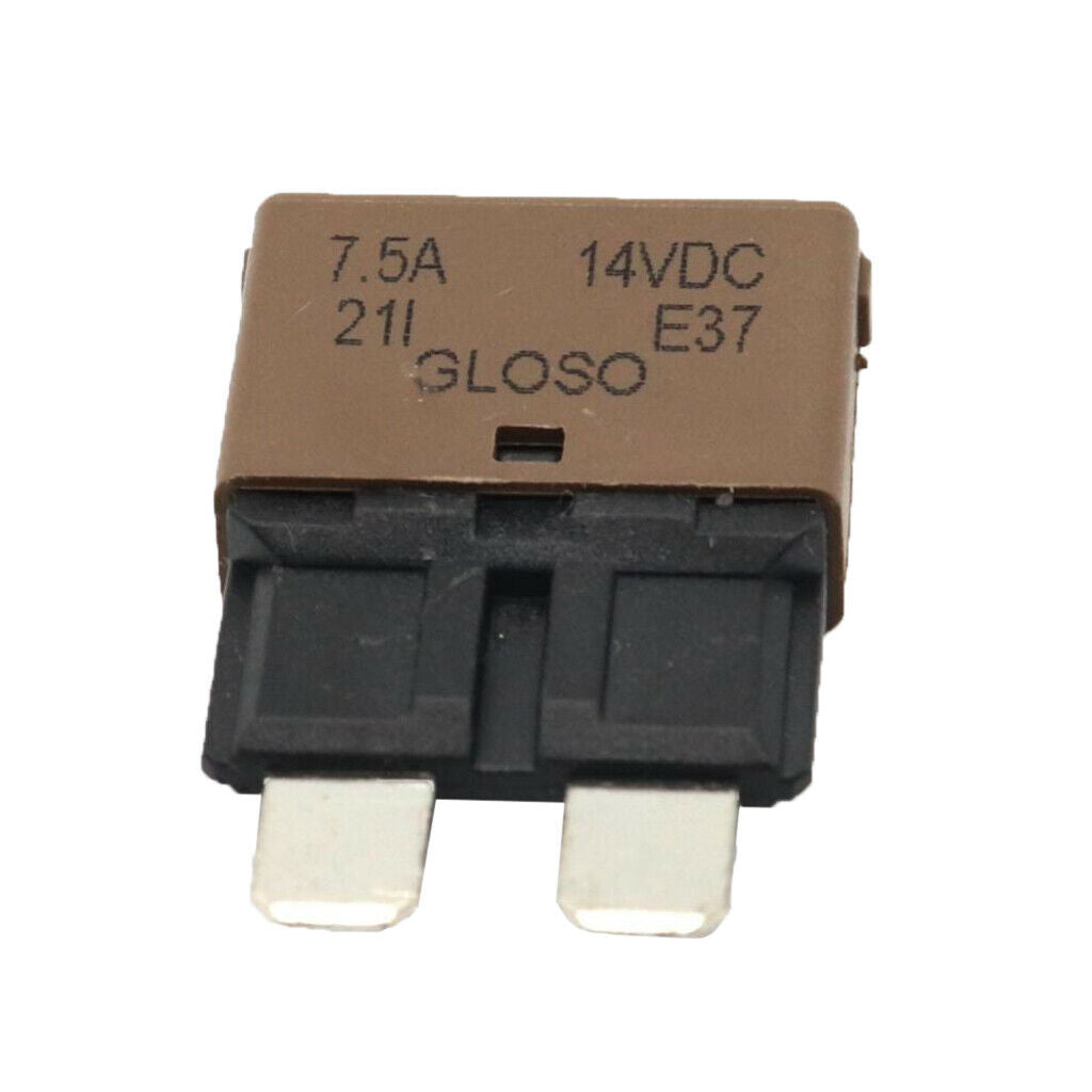 Car Truck Marine Universal Reset Circuit Breaker Blade Fuse 12V/24V 7.5A