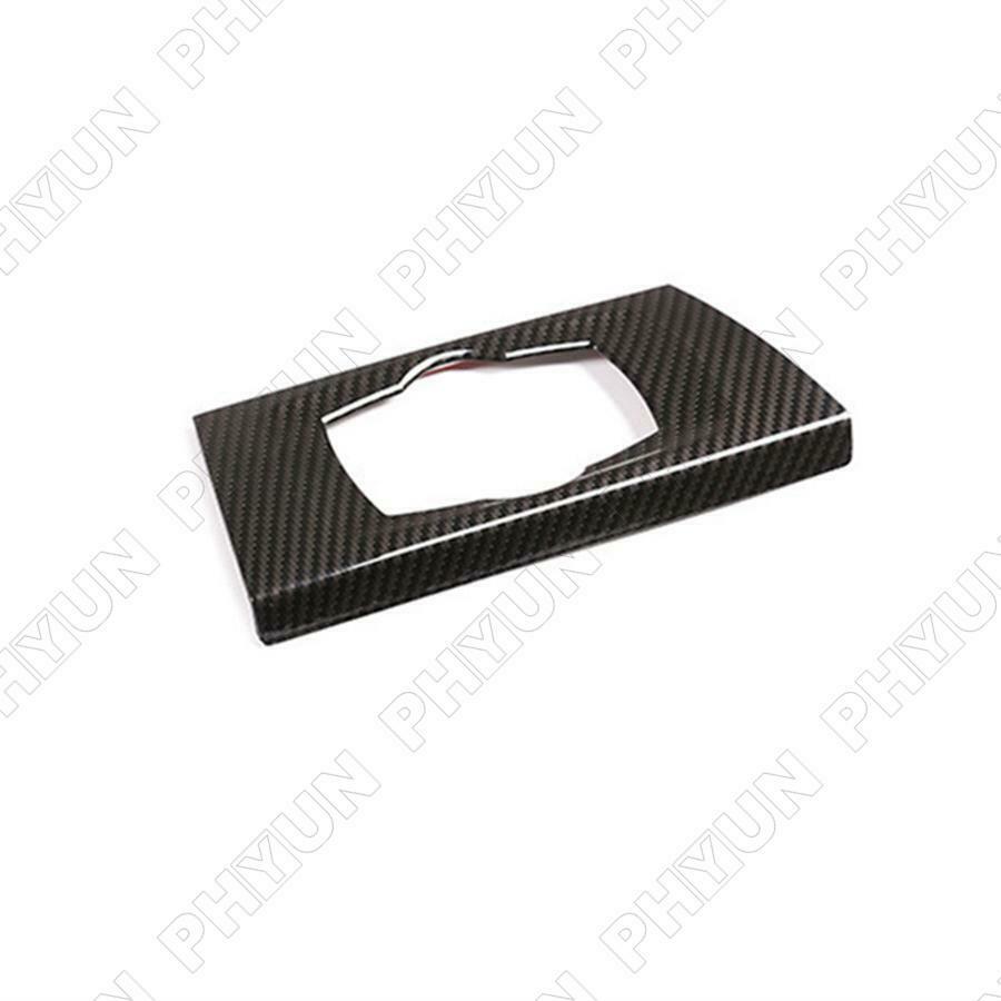 Carbon Fiber Look Headlight Switch Frame Trim For BMW 3 Series E90 Sedan 2005-12