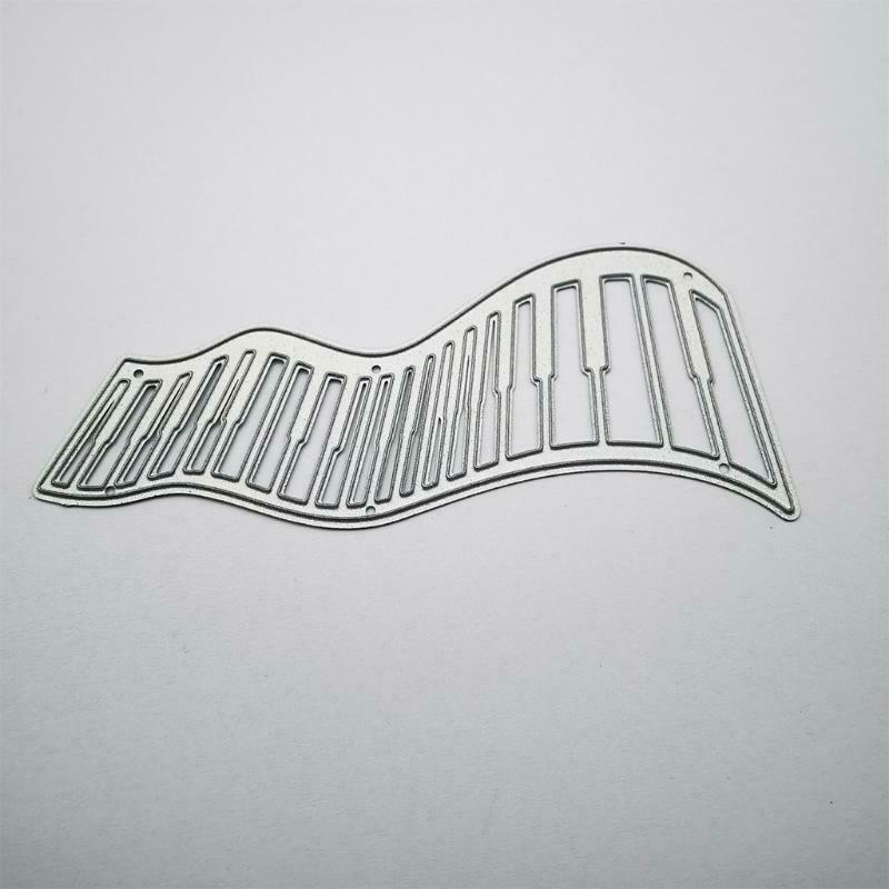 Creative Wavy Piano Keys Carbon Steel Cutting Dies DIY Scrapbooking Photo Album