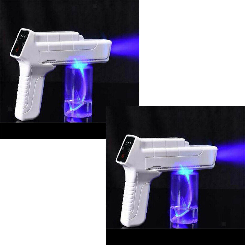 2pcs 350ml Sanitizer Sprayer Disinfectant Fogger Machine Blue Light Nano Steam