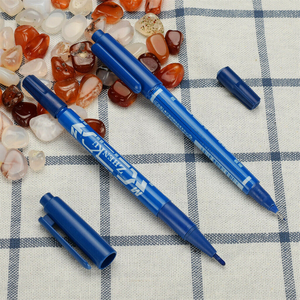 12pcs Professional Tattoo Skin Marking Pen Double Ended Fine / Thick Tip Markers