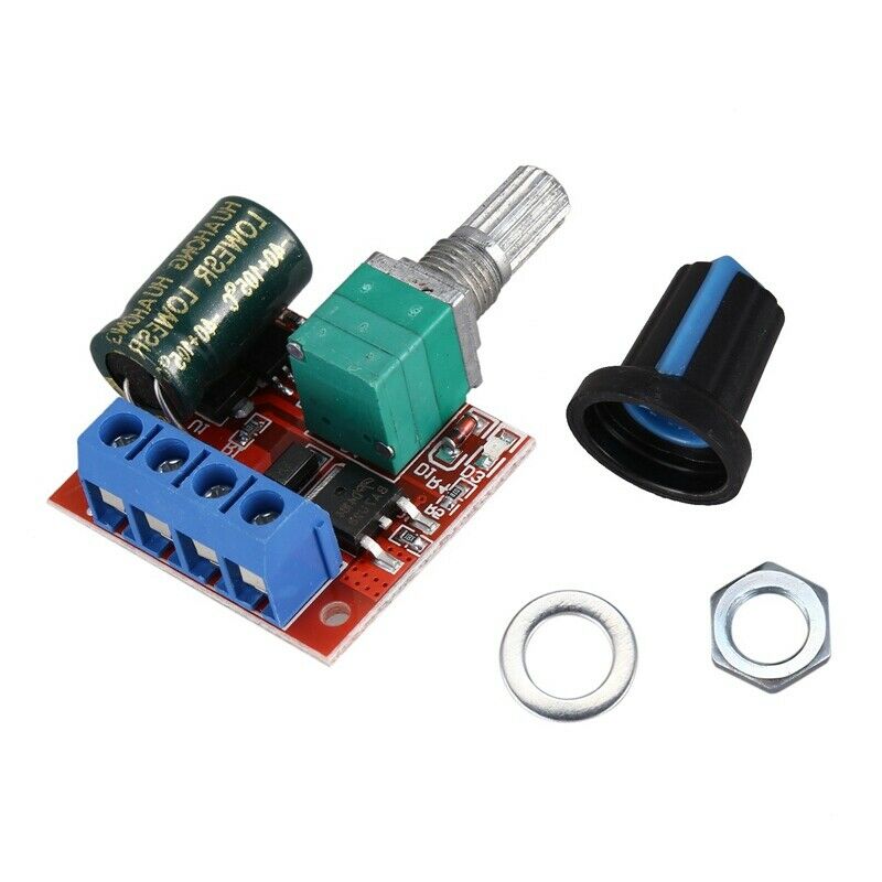 DC5-35V 5A PWM DC Motor Speed Controller LED Light Dimmer Switch 10KHz(Pack ofS3