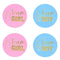 24Pcs Gender Reveal Stickers Team Boy Team Girl Labels Party Creative Decoration