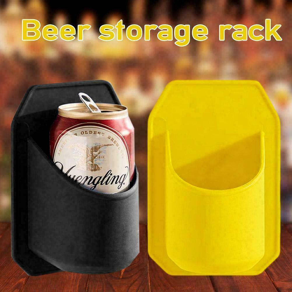 Shower Beer Holder Beverage Drink Rack Black Sticks Glass to Sudski BEST G5F8