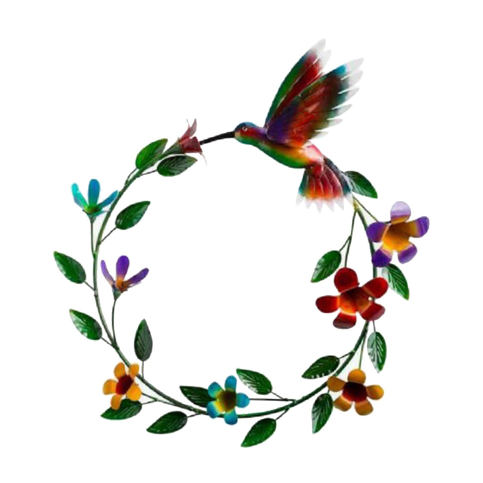 Plastic Hummingbird Wall Wreath Decor for Front Door Wall Hanging Wedding