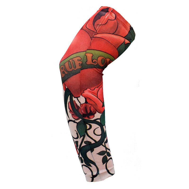 12 PCS Tattoo Cooling Arm Sleeves Cover Basketball Golf Sport UV Sun Protection