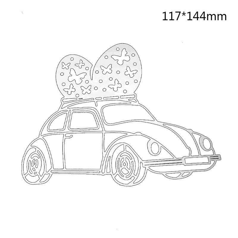 Easter Car Eggs Metal Cutting Dies Stencil Scrapbooking DIY Album Stamp Emboss