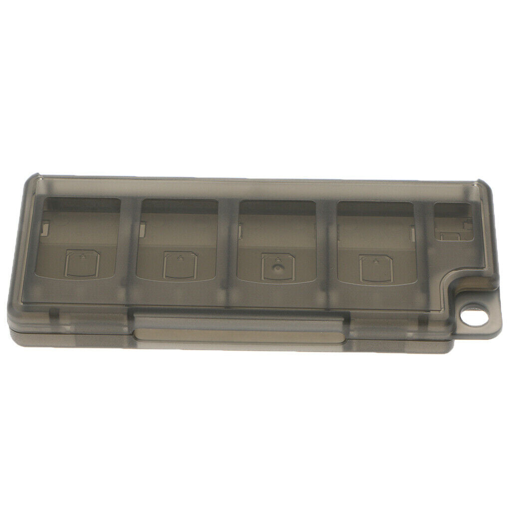2 Pcs Plastic Game Card Organizer Carry Storage Box Case Black Dustproof