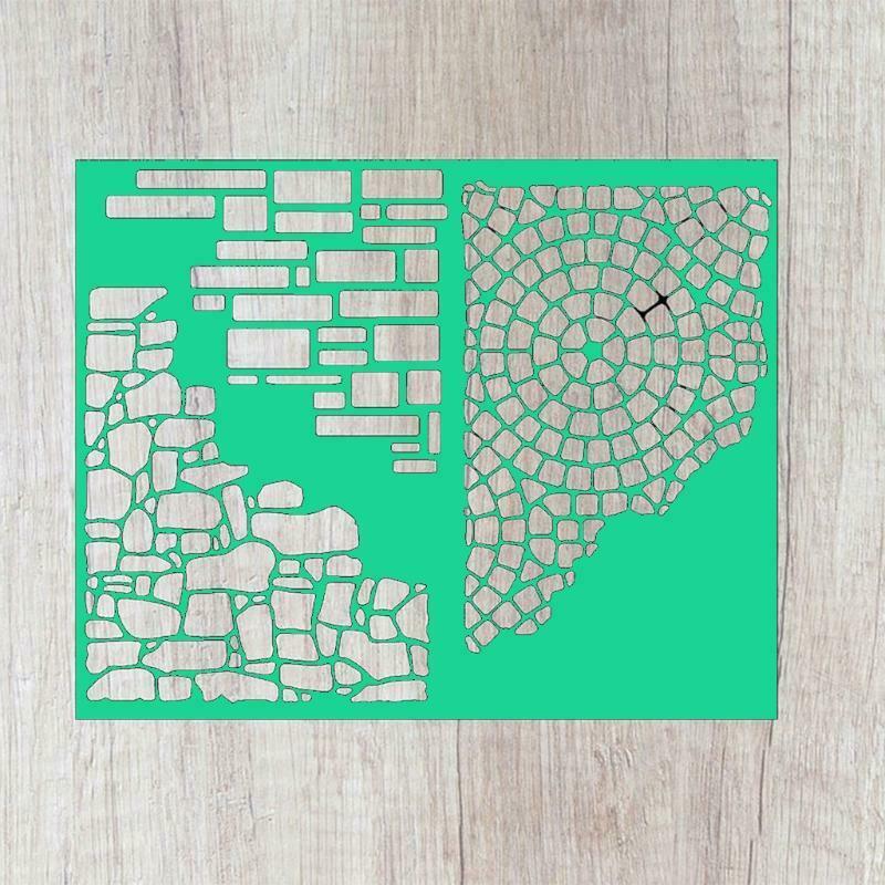 Geometric Metal Cutting Dies Stencil DIY Scrapbooking Album Paper Card Template