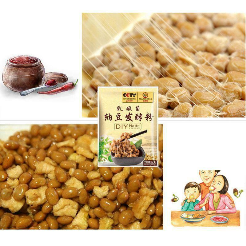DIY Natto Powder Bacillus Subtilis Nattokinase Agent Sticky Fermented Soy Beans