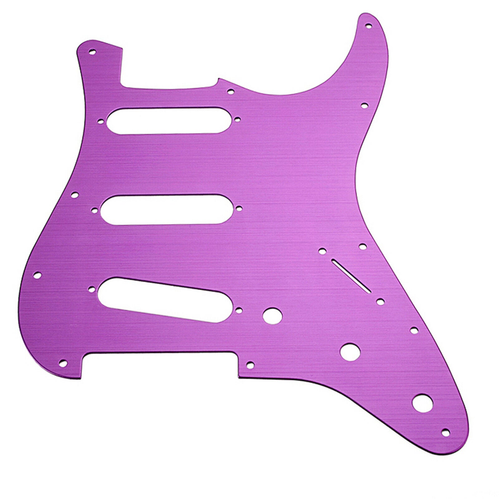 Pickguard Guitar Scratch Plate 11 Holes Aluminum Metal Purple for ST SSS
