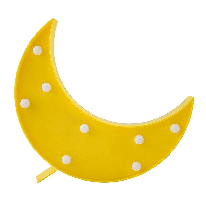 Creative Cloud Moon LED Night Light Kids Baby Bedroom Indoor Lighting DecoraO8R2