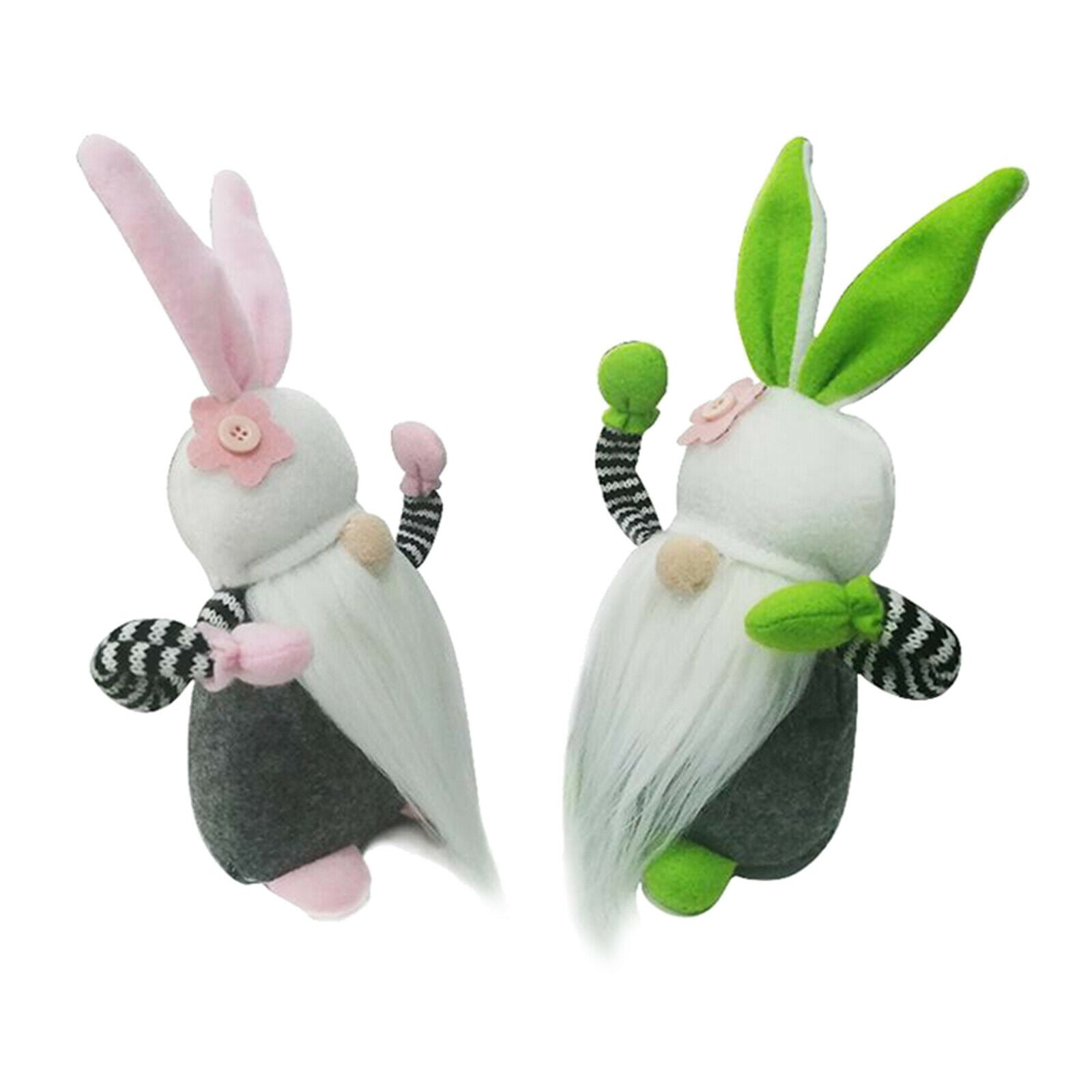 Easter Bunny Leprechaun Gnome Plush Ornaments Handmade Elf for Holiday Decor