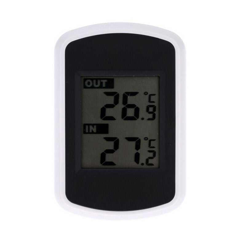 Digital LCD Indoor/ Outdoor Wireless Weather Station w/ Sensor Thermometer Good