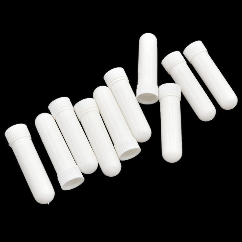 10pcs White Essential Oil Aromatherapy Blank Nasal Inhalers Diffusers Gift