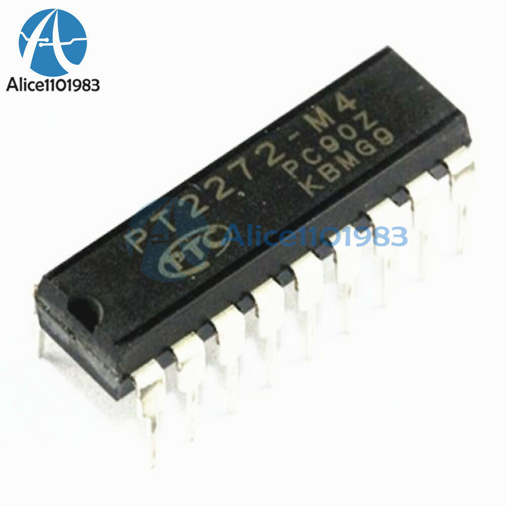 10PCS PT2272 PT2272-M4 DIP-18 Remote Control Decoder PTC IC New