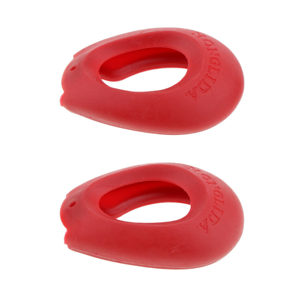 Silicone Ear Shield Salon Hairdressing Ear Cover Protector Muffs Cushion Red