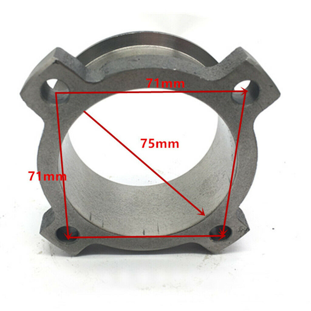 3 "4 Bolts To 3" V Band Adapter Exhaust Flange T3 GT35 Cast Flange Adapter