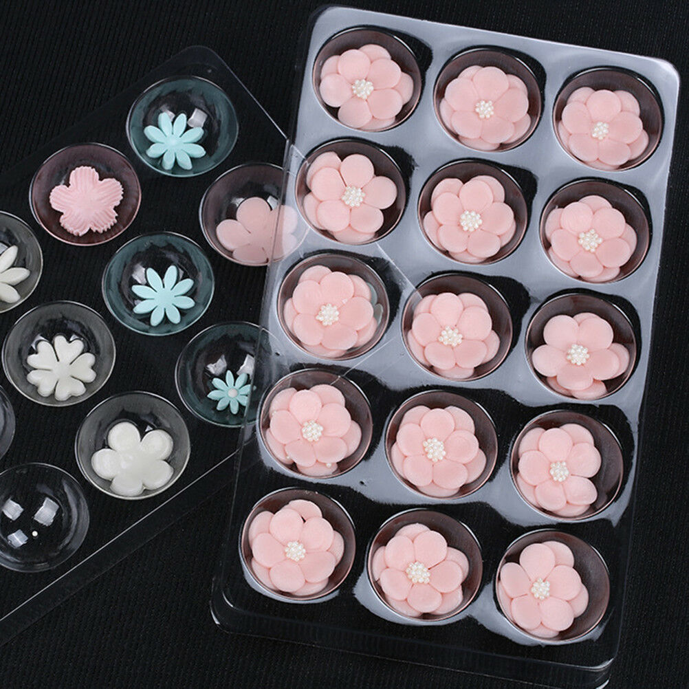 2X Fondant Flower Shaped Drying Mats Cake Molds Sugarcraft Baking Decor Tools DD
