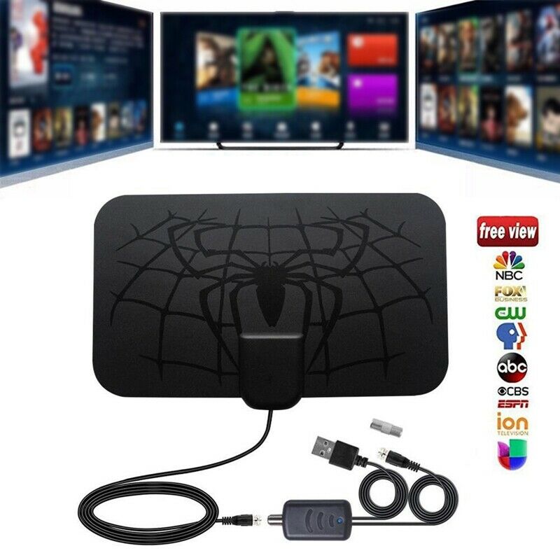 Indoor Digital Antena 25DB TV Aerial Amplified TV Antenna 4K DVB-T2 170-240 L4X4