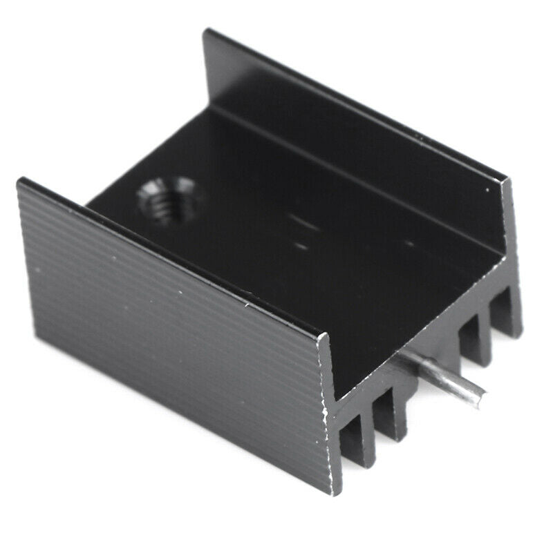 10Pcs 20x15x11mm Black Aluminum Heat Sink for TO-220 TrioDD