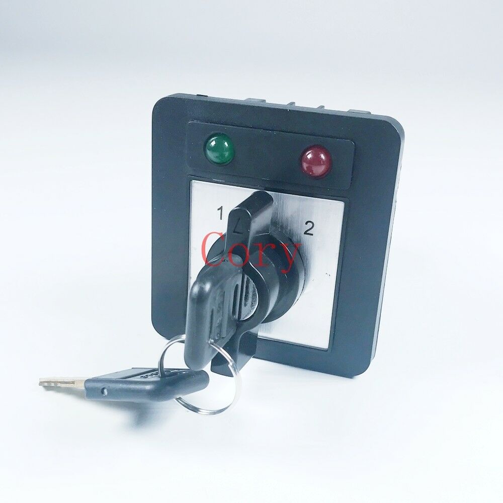 1PCS Changeover Switch 20A 380-440V/220-240V 3 Positions Key lock LED indicator