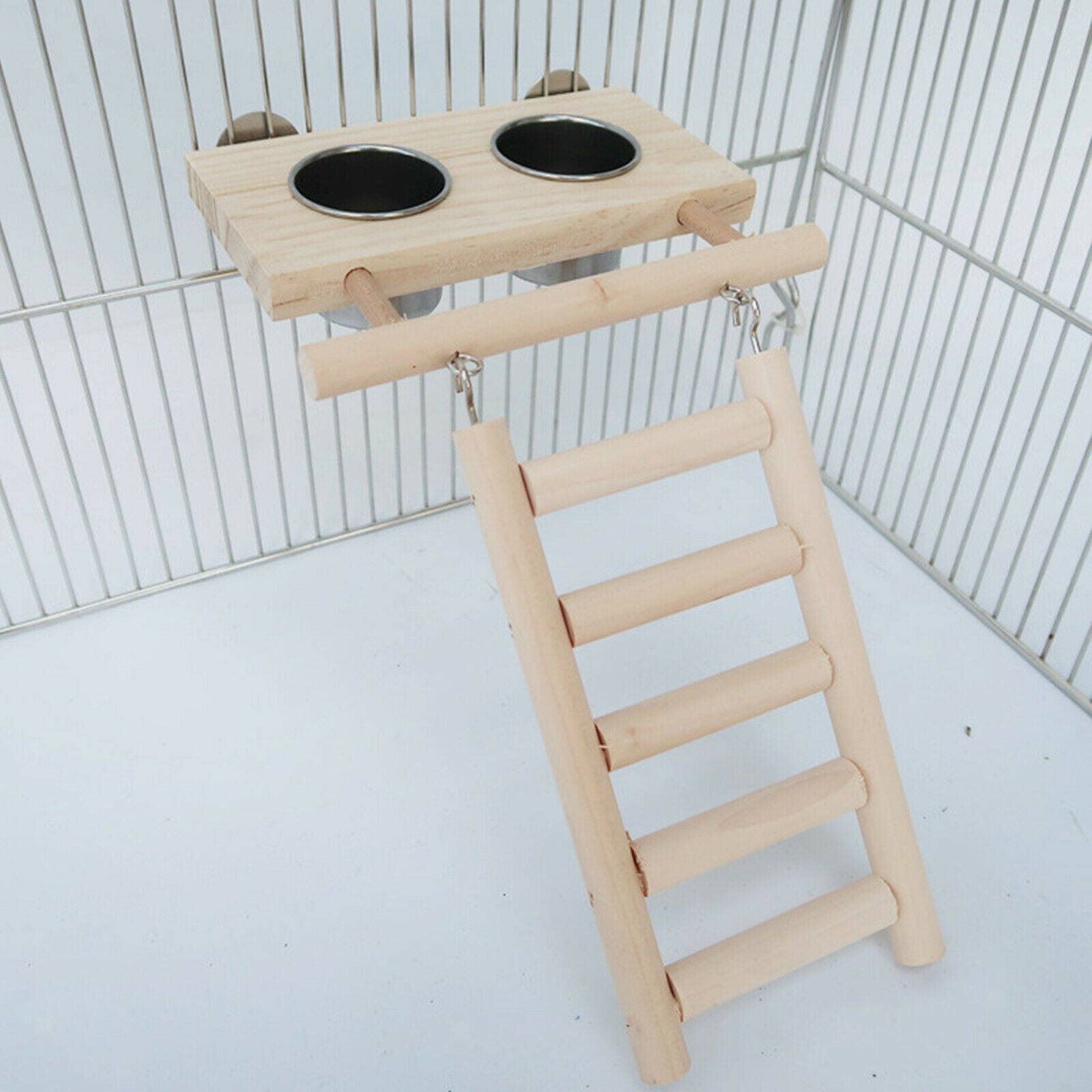 Bird Playground Wooden Perch Ladder Play Toys for Birds Macaws Lovebirds