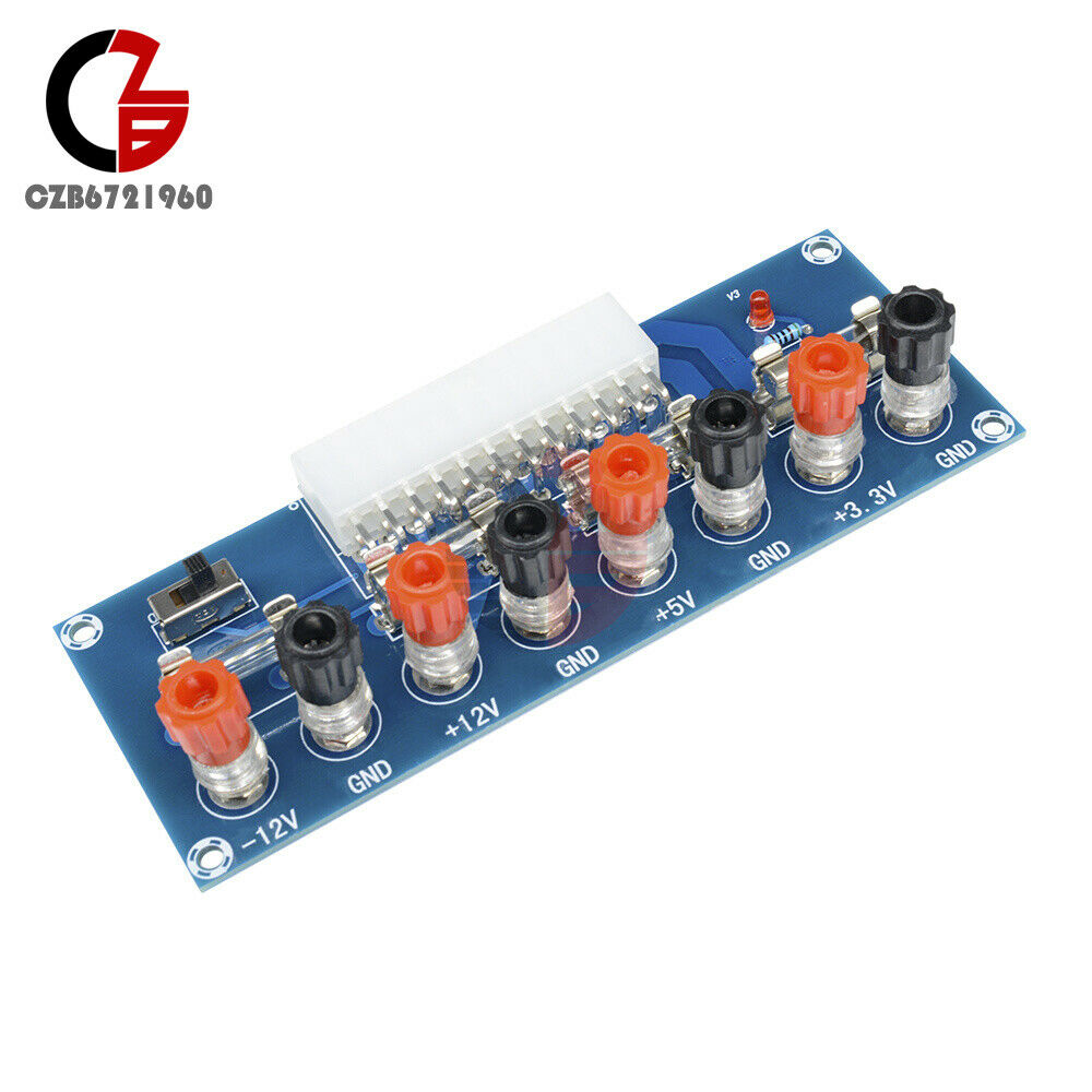 2PCS XH-M229 24 pin Desktop PC Power ATX Transfer Board Power Supply Test Module