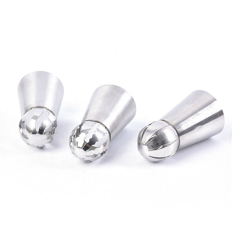 Hot Spherical Ball Stainless Steel Flower Cake Nozzles Icing Piping Decor.l8
